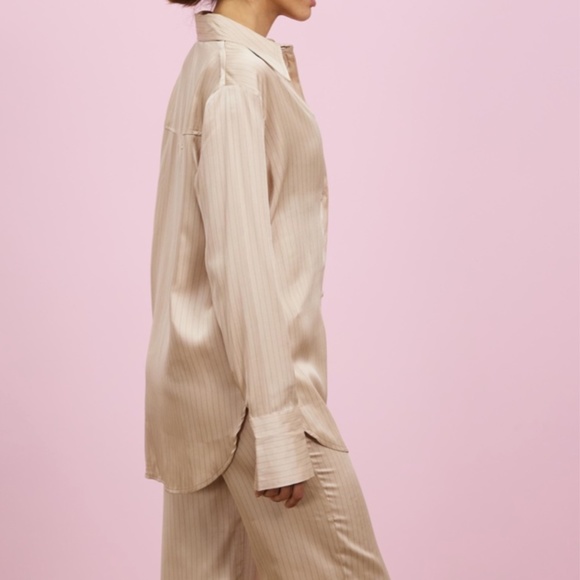 Topshop Satin Pin Stripe Set Sz. 6 - Picture 2 of 9